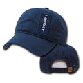 Decky Two Ply Polo Washed Heavy Cotton 6 Panel Dad Caps Hats-Navy-