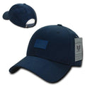 Patriotic USA Flag (Rubber) Structured Baseball Cotton Snapback Ball Caps Hats-Navy-